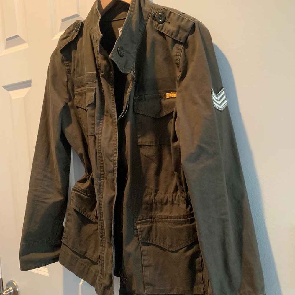 Army Green Old Navy Anorak Women's Jacket